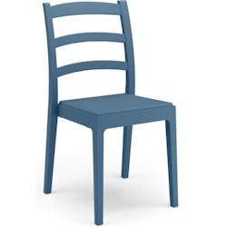 Lot de 4 chaises -   - REA - 51 x 46 x H88 cm - Pétrole ARETA - bleu 3666749607657_0