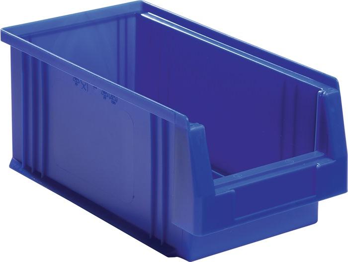 Boîte de rangement à  ouverture frontale PLK L290xl150xH125mm PP bleue LA-KA-PE_0