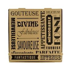 Boîte Pizza Green Box - Carton - 33 x 33 x 4 cm - par 100 - marron en carton 3760394090076_0