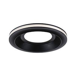 Paulmann Spot encastré LED Sormus Luminaire individuel  IP65 rond 100mm  4,8 / 1,5W 560lm / 180lm 230V  3000K Noir 92251 - noir 92251_0