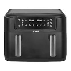 Friteuse sans huile Air fryer 10 Litres 2 Bacs 2400W Friteuse à air chaud sans PFAS - noir plastique 3701599321442_0