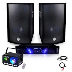 Ibiza Sound Pack Sono Ampli 480W + 2x600W + COMBILAS + Câblages - 3700804181451_0