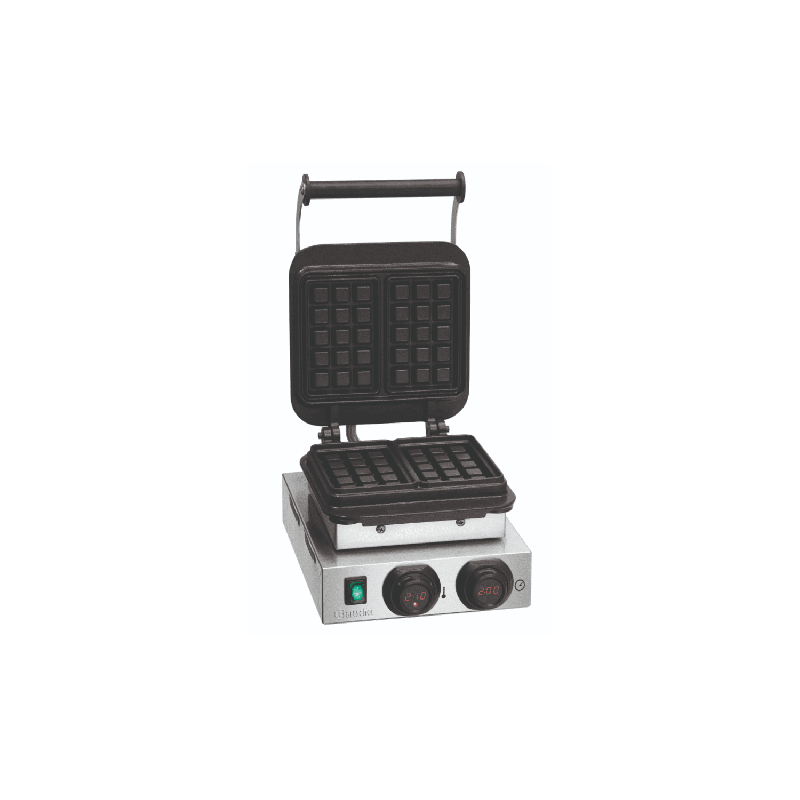 Gaufrier inox simple gaufre de Bruxelles (L)160 x (P)100 x (H)32 mm, 2200 W, 220 V - MONO_0