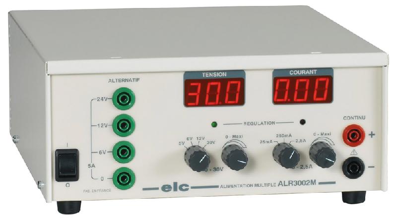 ALR3002M | Alimentation numérique mixte 2 voies, 30 V / 2,5 A (DC), 24 V / 5 A (AC), puissance 120 W_0