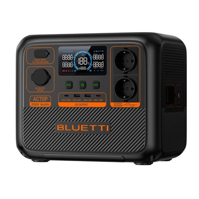 Station d'energie portable BLUETTI AC70P 864Wh_0