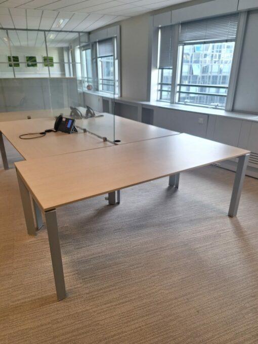 Bureau open space - structure en U d'occasion - ergonomique et design contemporain_0