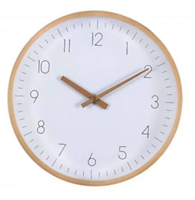 Horloge 30cm - cadran bois_0