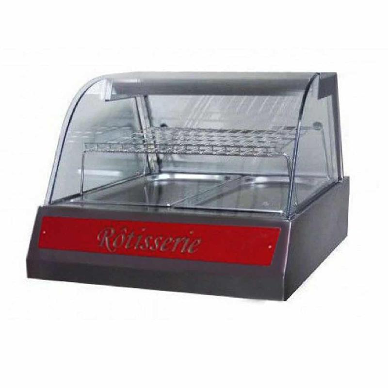 Vitrine de présentation inox 2 bacs GN 1/1 (Couleur: Rouge Réf - MAPHOT750-3003-rg-12)_0