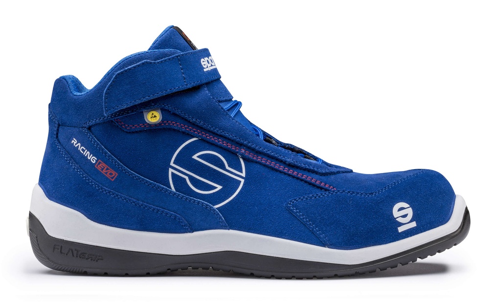 Chaussure de sécurité semi-haute en cuir-Nubuck RACING EVO S3 SRC ESD - PPCH90-38-BL -  Sparco_0