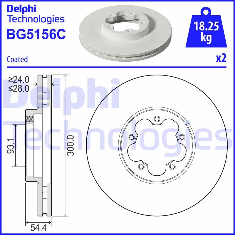 DISQUE DE FREIN DELPHI BG5156C_0