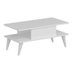 HELLOSHOP26 - Table basse avec espace de rangement 40 x 90 x 45 cm blanc 03_0008466 - blanc 03_81370061_0