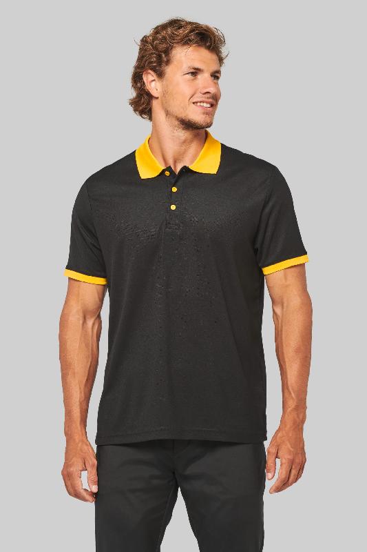 Polo piqué performance homme - PROACT - Réf: PA489 - 100% polyester - Maille piquée Cool Plus_0