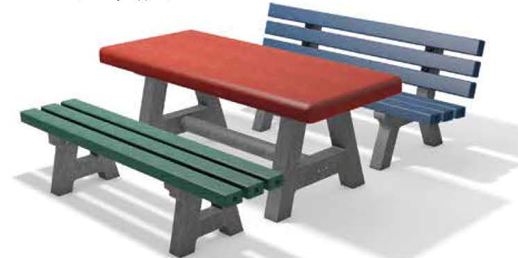 Table publique à plateau fermé gamme enfants CANETTI - Longueur 150 cm - ADS Equipements Eurl_0