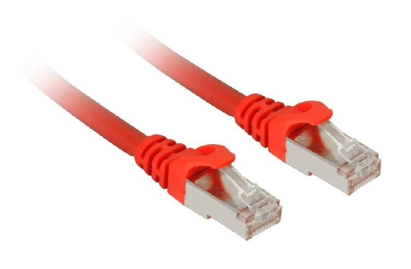 SHARKOON PATCH NETWORK CABLE SFTP, RJ-45, WITH CAT.7A RAW CABLE(RED, 1_0