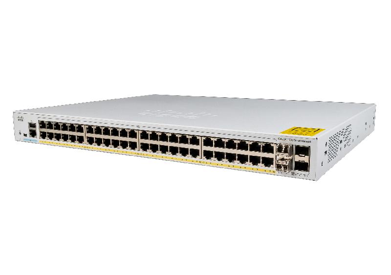 Cisco Catalyst C1000-48FP-4G-L commutateur réseau Géré L2 Gigabit Ethernet (10/100/1000) Connexion Ethernet, supportant l'alimentation via ce port (PoE) Gris_0