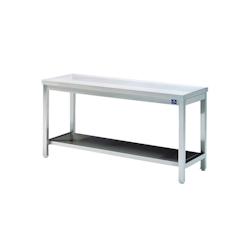 Virtus group Table Inox de Travail avec Étagère Gamme 700 1500x700 x700x850mm - 698142812577_0