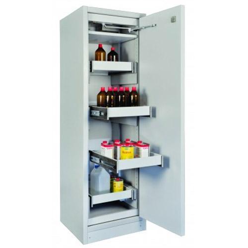 Armoire anti-feu 1 porte/4 tiroirs F30 avec serrure - Pour produits inflammables - CEMO - 10622_0