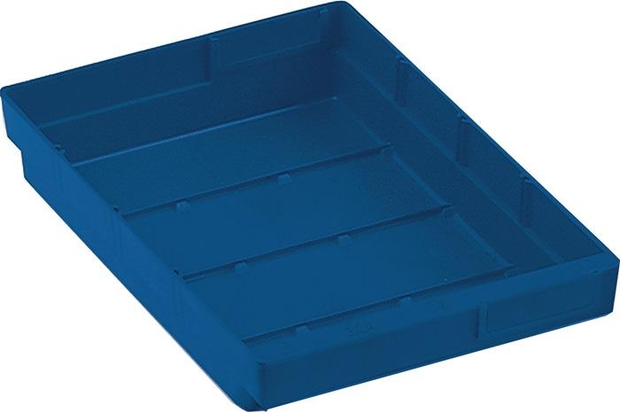 Boîte pour étagère L300xl240xH65mm bleue polypropylène RASTERPLAN_0