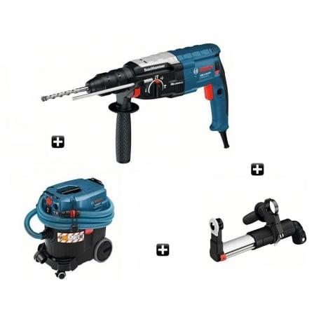 MARTEAU PERFORATEUR SDS-PLUS GBH 2-28DFV COFFRET STANDARD + ASPIRATEUR GAS 35 M AFC + ACCESSOIRE GDE 16+ BOSCH PRO | 0615990G1N_0