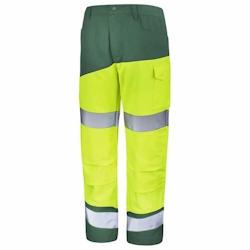 Cepovett - Pantalon avec poches genoux Fluo SAFE XP Jaune / Vert Taille L - L 3603624496265_0