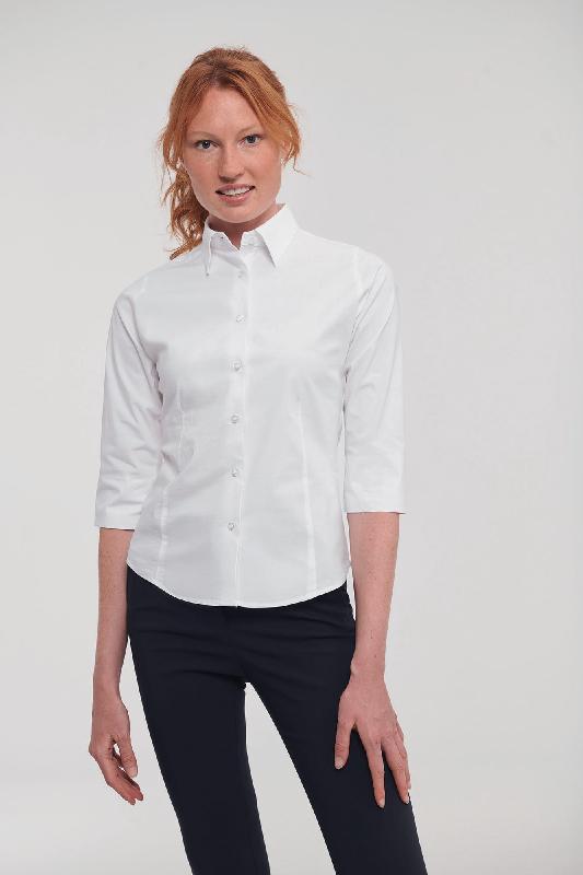 Chemise fittée femme manches 3/4 -  Réf: RU946F_0