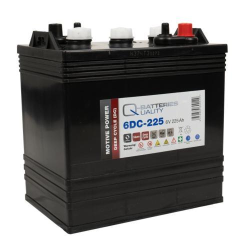 Lot de 6 batteries plomb acide cyclique 6DC-225 QUALITY BATTERIES / 6 V 225 Ah_0