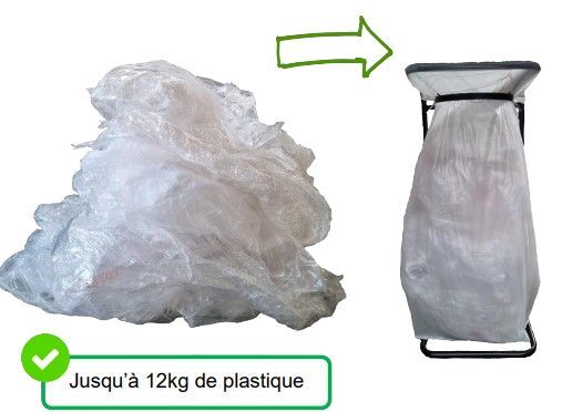 Sacs plastiques PBS 240 litres pour supports de tri des déchets_0