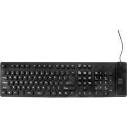 GENERIQUE Clavier en silicone souple et étanche combo USB/PS2 noir - ECF-575445_0