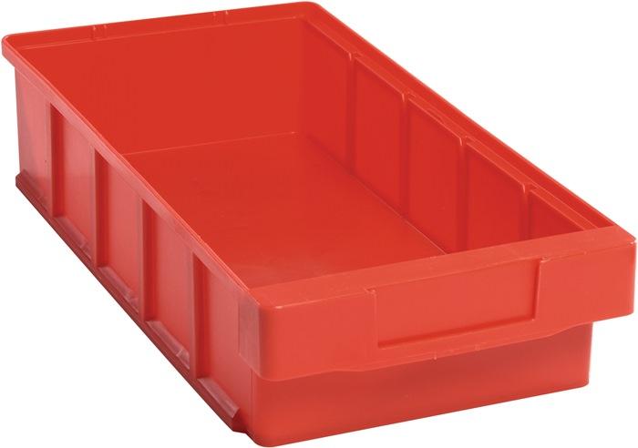 Boîte pour étagère VKB L400xl186xH83 mm rouge polypropylène LA-KA-PE_0