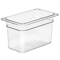 CAMBRO - 46CV1-335/6 - Lot de 6 pièces - BAC COPOLYESTER GN 1/4 (16,2 x 26,5 cm) - profondeur 15 cm. (Camview BPA free) - transparent plastique 46CV1_0