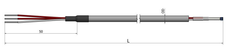 Sonde à résistance filaire (RTD) Silicone (SIL/SIL) - PC60_0