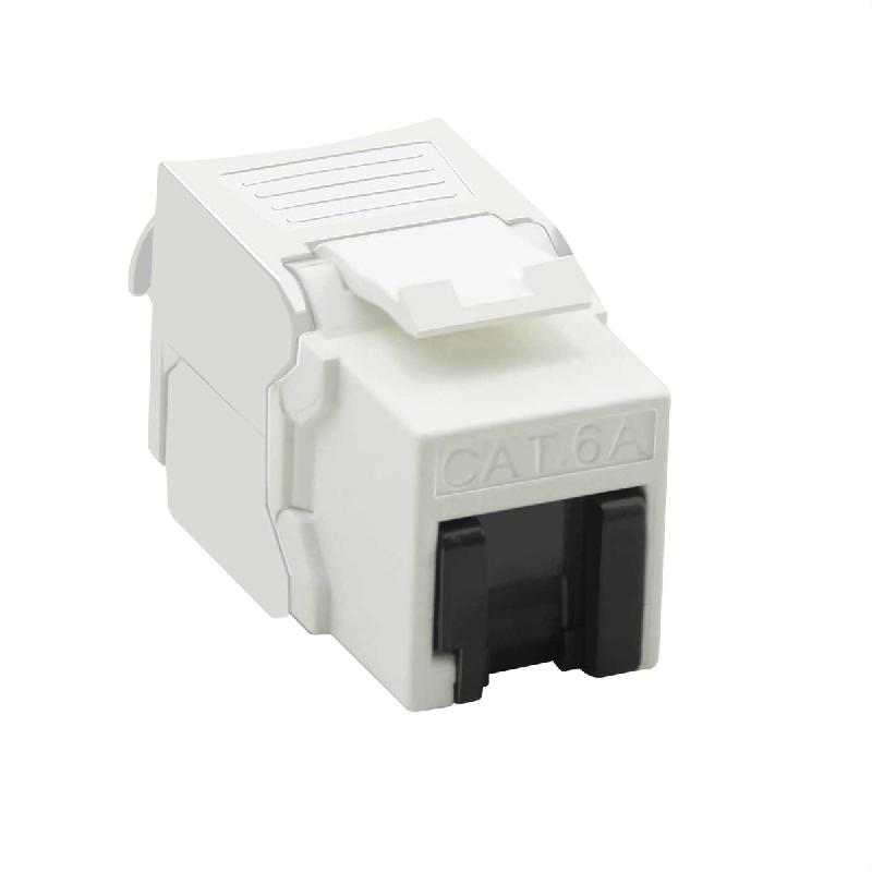 VALUE Keystone Cat.6A (Classe EA), RJ-45, non-blindé, sans outil, blanc_0