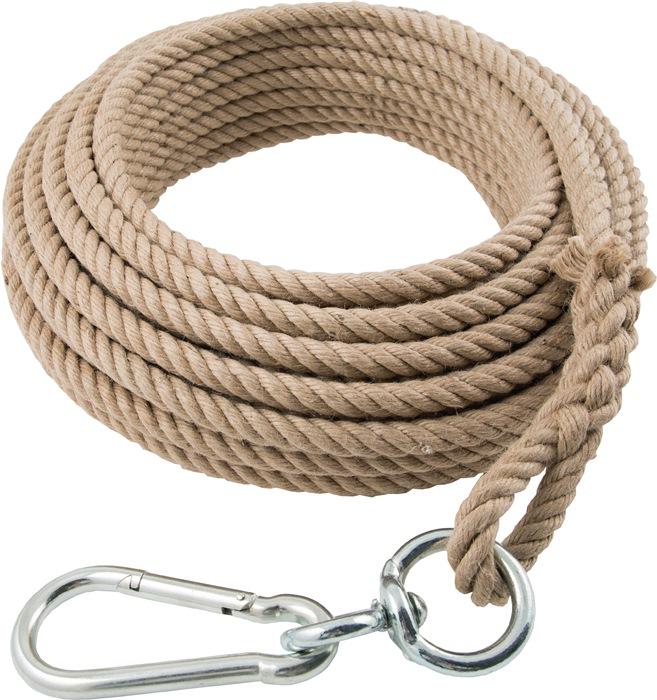 Corde de seau 25 m tournée en 4 brins, avec boucle 16 mm BRAUN_0