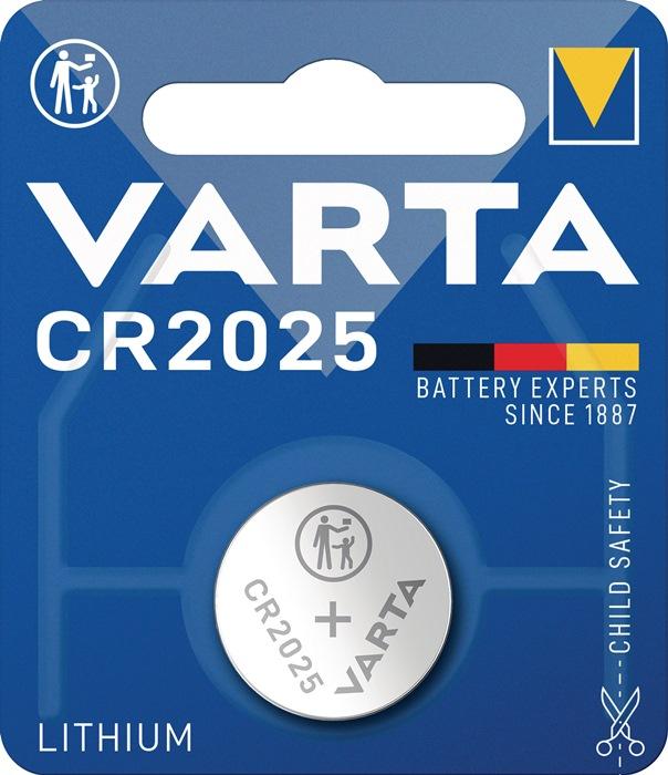 Pile boutons Electronics 3 V 157 mAh CR2025 20 x 2,5 mm VARTA_0