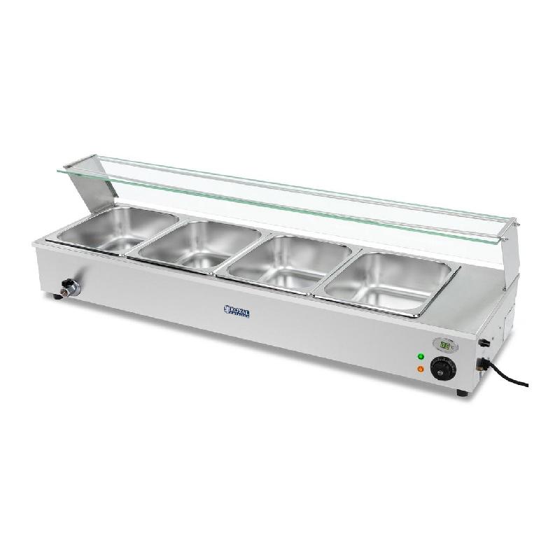 BAIN-MARIE 1 800 WATTS AVEC ROBINET DE VIDANGE ET 4 BACS GN 1/2 14_0000574_0