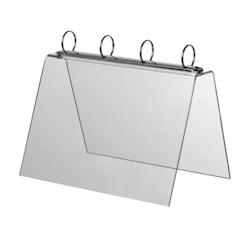 Edimeta Présentoir classeur double face A4 - gris plastique 4807_0