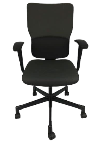 Fauteuil ergonomique Steelcase Let's B Noir d'occasion - réglages intuitifs, design moderne et durable_0