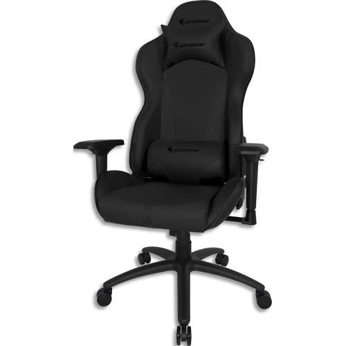 Azgenon fauteuil gamer z300 noir, dossier basculant 180°,assise 39x52cm, dossier 55x86cm, poids max 150kg_0