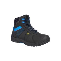 Portwest - Chaussures de sécurité montantes en Compositelite PROTECTOR S3 ESD HRO Noir / Bleu Taille 39 - 39 noir matière synthétique 5036108365524_0