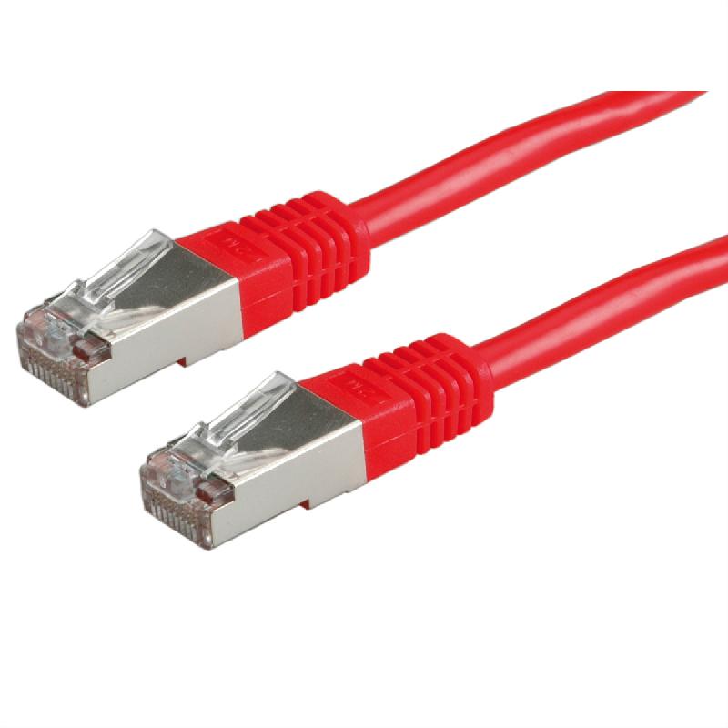 Cordon ROLINE Cat.5e (Classe D) S/FTP AWG26, rouge, 5 m_0