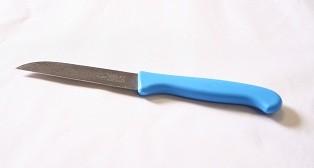 Couteau manche fin - carbone, 104 mm, polypropylène bleu_0