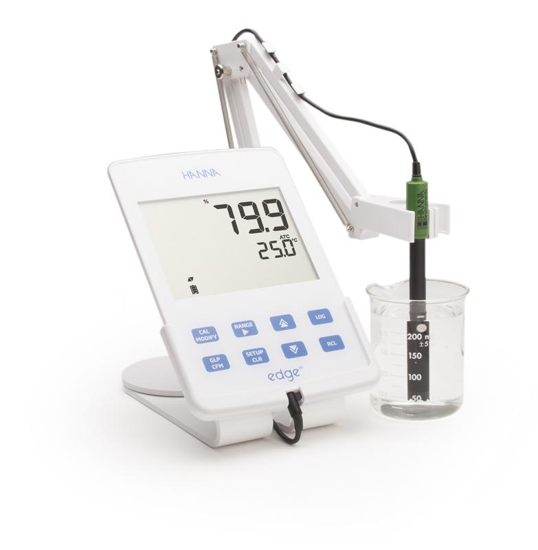 Oxymètre de laboratoire, série edge, mémorisation, USB, 230 V - HI2004-02_0