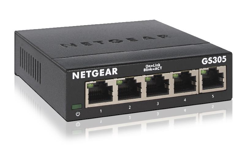 Netgear GS305-300PES commutateur réseau Non-géré L2 Gigabit Ethernet (10/100/1000) Noir_0