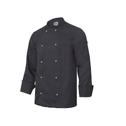 Veste de cuisine manches longues avec boutons pression VELILLA noir T.52 Velilla - 52 noir polyester 8435011421155_0