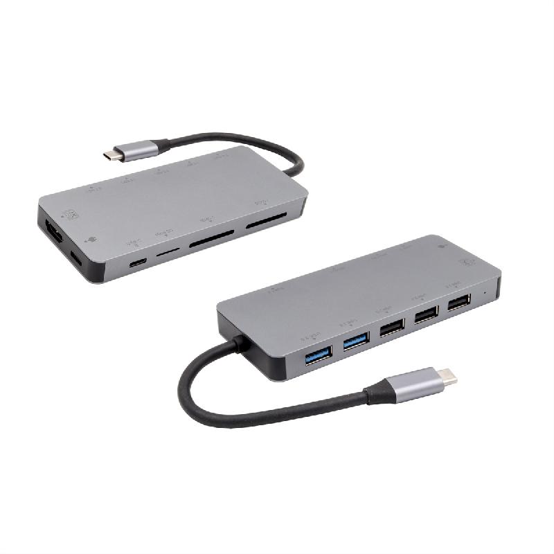 EXSYS EX-1221HM Hub USB 3.2 Gen1 C à 11 ports pour Notebook, Matebook et MacBook_0