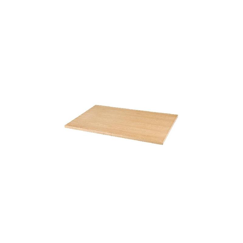 Plateau de table rectangulaire (L)1100 x (P)700 mm, finition frêne naturel_0