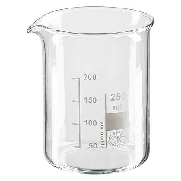 Bécher gradué en verre borosilicate de 250 ml, résistant à la chaleur_0