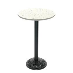 Restootab - Mange-debout style bistrot Ø60cm terrazzo cassata - blanc TB-VRSFF-R60M-TER.CAS_0