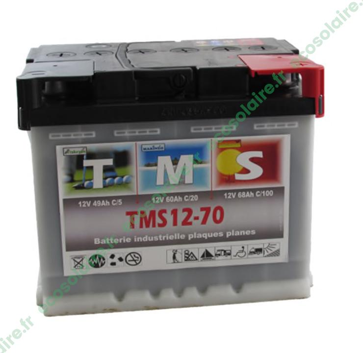 BATTERIE SOLAIRE TMS12-70  68AH 12V À C100 AUCUNE_0