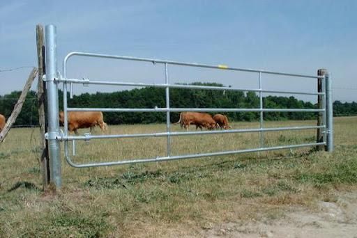 Barrière agricole métallique - h 1,15 m - clotures du cotentin_0